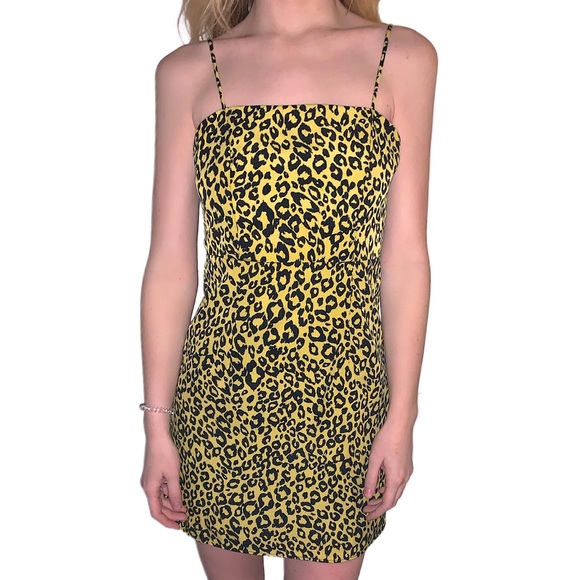 emory park Dresses & Skirts - Emory Park Fitted Cheetah Print Mini Dress